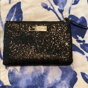 Black glitter wallet